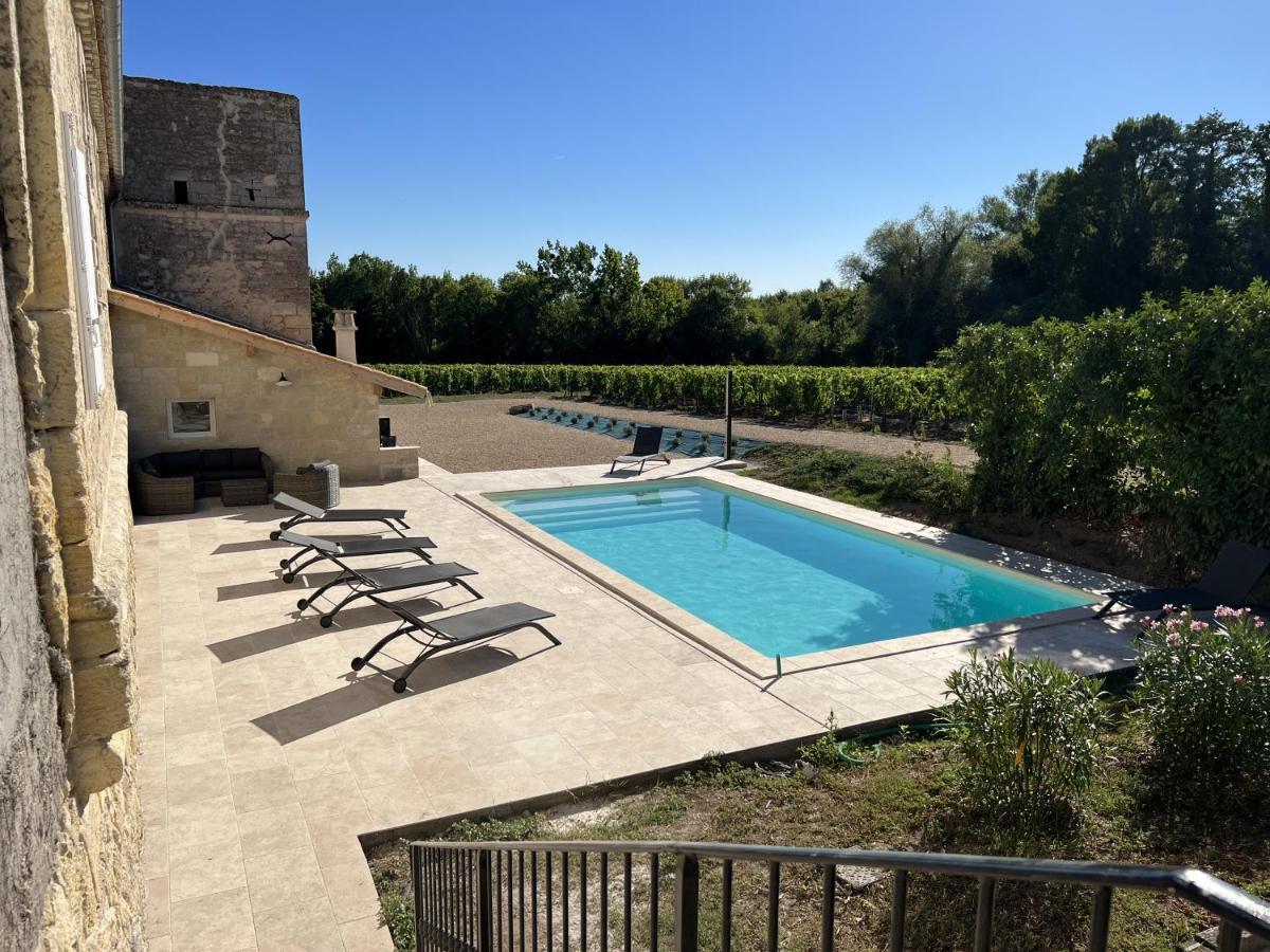 Gite Avec Piscine, Chateau De Lescours, St-Emilion Saint-Sulpice-de-Faleyrens Екстер'єр фото